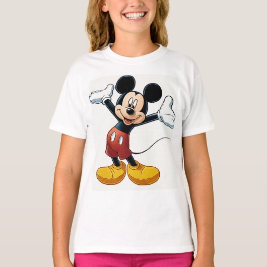 T-shirt Mickey Mouse Pumpkin Character – Halloween Cartoon (Devant)