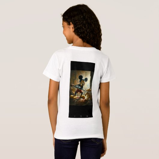 T-Shirt Mickey's Malice : une déviation troublante (Dos entier)