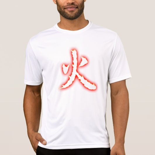 T-shirt micro de la fibre des hommes de kanji du (Devant)