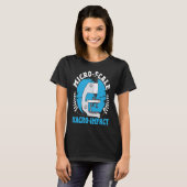 T-shirt Micro échelle Macro Impact Microbiologie Microbiol (Devant entier)