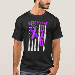 T-shirt Micro Preemie NICU Nouveau père NICU Naissance pré
