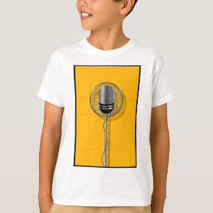 T-shirt Micro rétro sur fond jaune vif