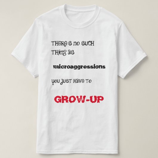 T-shirt Microaggression ? Élevez-vous- ! (Design devant)