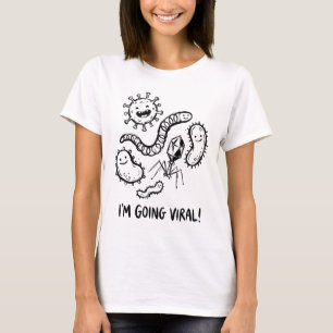 T-shirt Microbe Mignon Germe Virus Biologie Prof Humour Sc