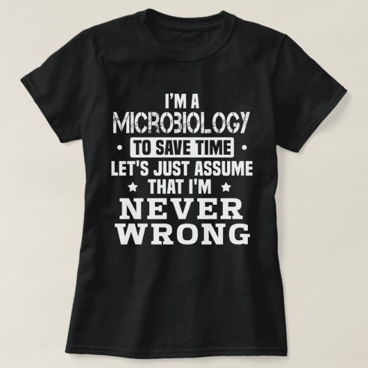 T-shirt Microbiologie (Design devant)