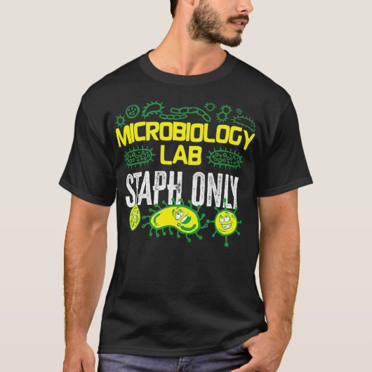 T-shirt Microbiologiste Microbiologie Lab Staph Lab Staph (Devant)