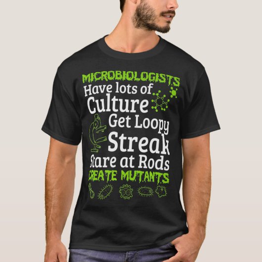 T-shirt Microbiologiste Microbiologie Tee  (Devant)