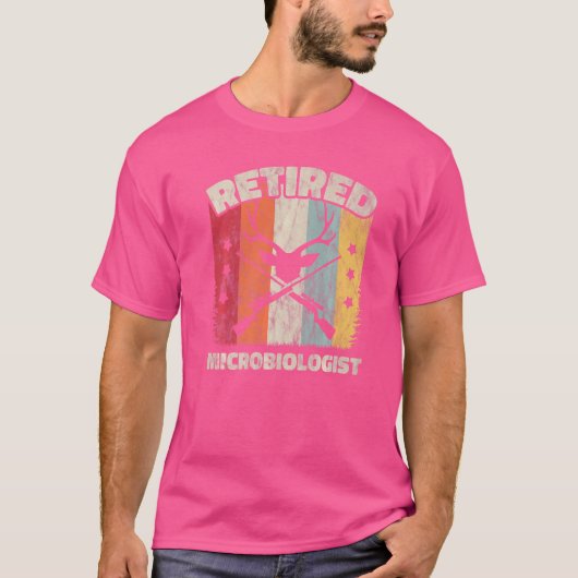T-shirt Microbiologiste retraité (Devant)
