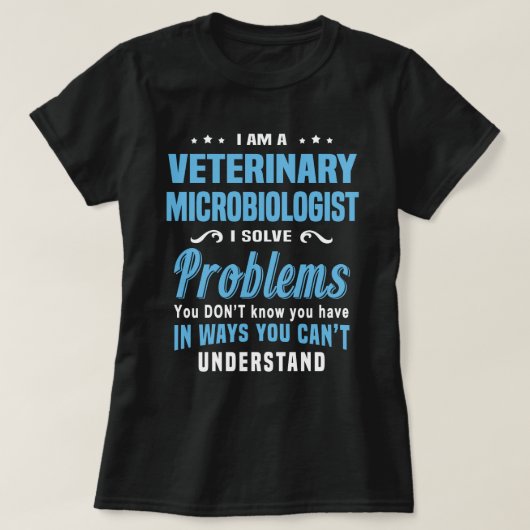 T-shirt Microbiologiste vétérinaire (Design devant)