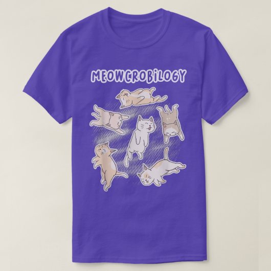 T-shirt Microbiology Science Cat Lovers (Design devant)