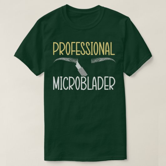 T-shirt Microblader professionnel Brow Artiste Lash Expert (Design devant)