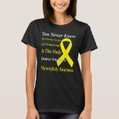T-shirt Microcephaly Awareness Yellow Ribbon Support (Devant)