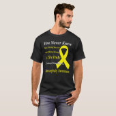 T-shirt Microcephaly Awareness Yellow Ribbon Support (Devant entier)