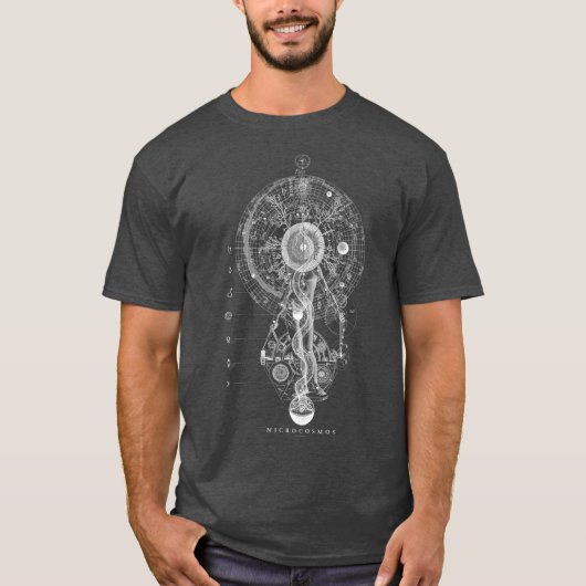 T-shirt MICROCOSMOS GODHEAD  Occult Sacred Geometry (Devant)