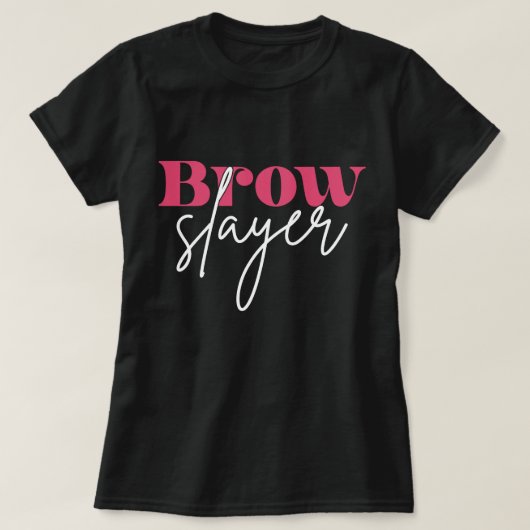 T-shirt Microlame Eyebrow Esthétique Cute Pour Brow Artis (Design devant)