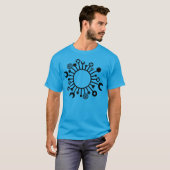 T-shirt microorganisme - Noir (Devant entier)