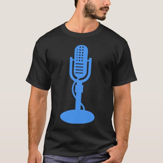 T-shirt Microphone - Bébé bleu (Devant)