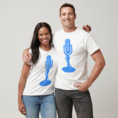 T-shirt Microphone - Bleu Bébé (Unisexe)