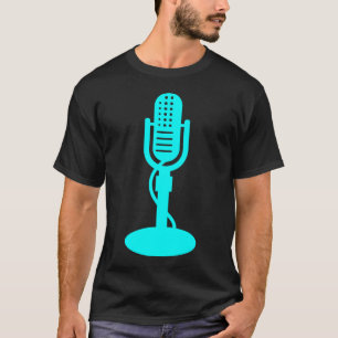 T-shirt Microphone - Cyan