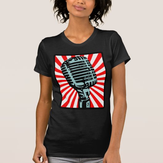 T-shirt Microphone de cru de Shure 55S (Devant)