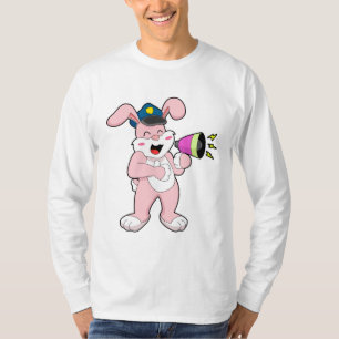 T-shirt Microphone de l'officier de police de Rabbit