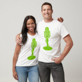 T-shirt Microphone - Martian Green (Unisexe)