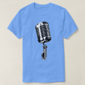 T-shirt Microphone micro branché (Design devant)