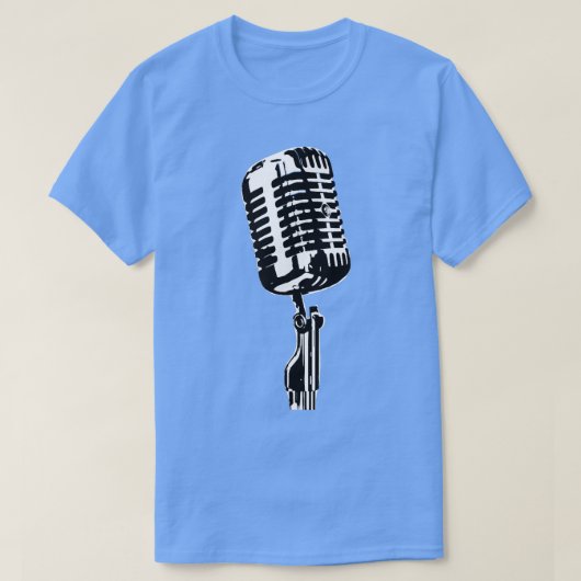 T-shirt Microphone micro branché (Design devant)