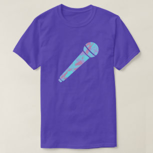 T-shirt Microphone Motif cool Pastel Camo