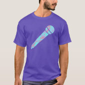 T-shirt Microphone Motif cool Pastel Camo (Devant)