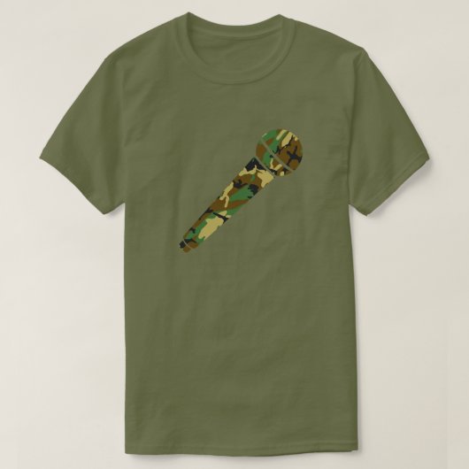 T-shirt Microphone Motif de Woodland (Design devant)