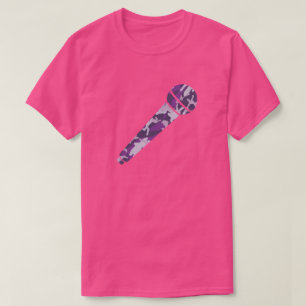 T-shirt Microphone Motif PurpleBerry Camo