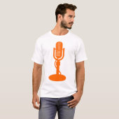 T-shirt Microphone - orange (Devant entier)
