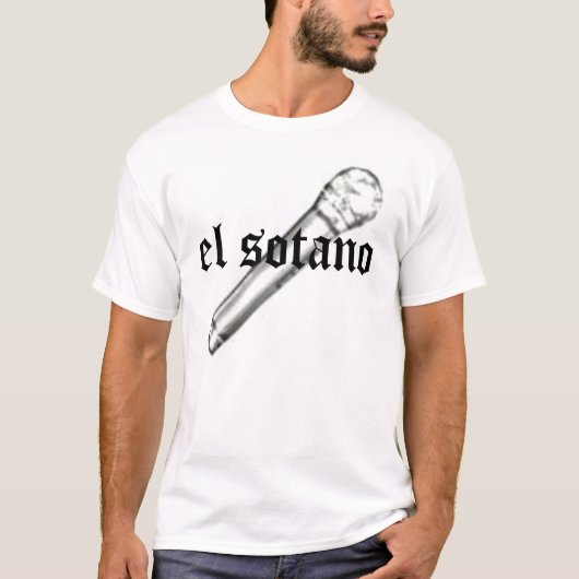 T-shirt microphone, sotano d'EL (Devant)
