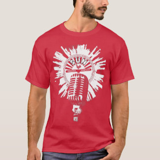 T-shirt Microphone Sun Records White Splatter