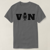 T-shirt Microphone Vin Scully 12 (Design devant)
