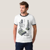 T-shirt Microscope 18ème siècle Antique Science nerd ! (Devant entier)
