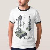 T-shirt Microscope 18ème siècle Antique Science nerd ! (Devant)