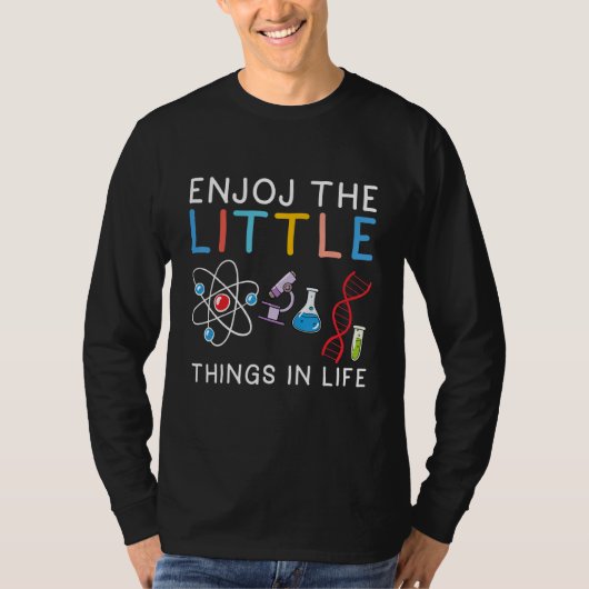T-shirt Microscope drôle, nerd de la biologie des microbio (Devant)