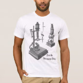 T-shirt Microscope du XVIIIe siècle Antique Science INSTRU (Devant)