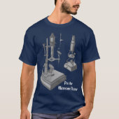 T-shirt Microscope du XVIIIe siècle Antique Science INSTRU (Devant)