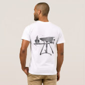 T-shirt Microscope du XVIIIe siècle Antique Science INSTRU (Dos entier)