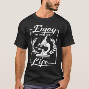 T-shirt Microscope Microbiologie Laboratoire Biologie Scie