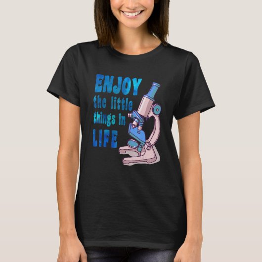T-shirt microscope microbiologiste biologie science nerd l (Devant)