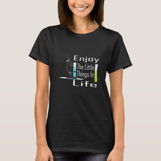 T-shirt Microscope Microbiologistes BIOLOGIE NERD SCIENCE (Devant)