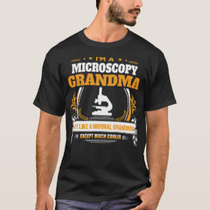 T-shirt Microscopy Grand-mère Cadeau pays d'équitation de