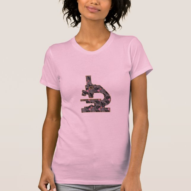 T-shirt Microsope modelé floral (Devant)