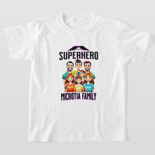 T-shirt Microtia Superhero Enfants (Poser)