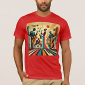 T-shirt Mid Century Jazz Age Quartet (Devant)