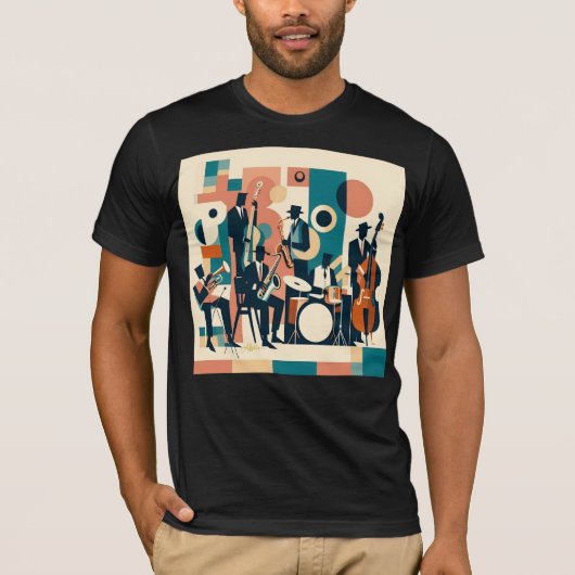 T-shirt Mid Century Jazz Age Sextet (Devant)
